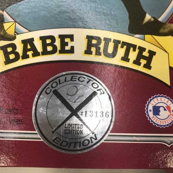Vintage 1996 Hasbro Starting Lineup Cooperstown Collection Babe Ruth 13136 New - Picture 7 of 12